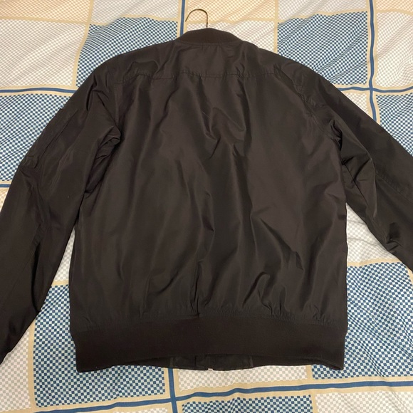 Mens Black Bomber Jacket - Picture 2 of 2